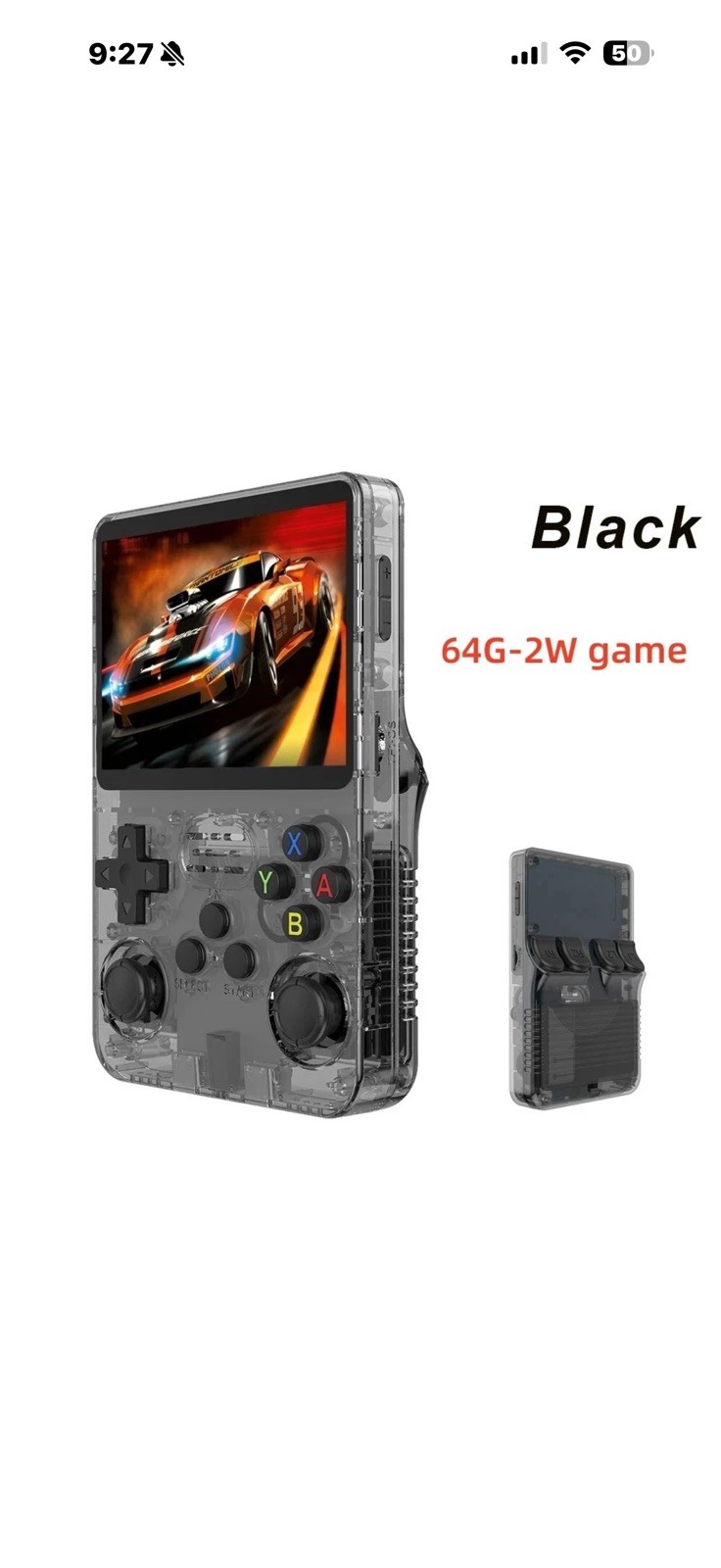 R36S 64GB Handheld Game Console 3.5 Inch IPS Screen 20000+ Games Video Games US