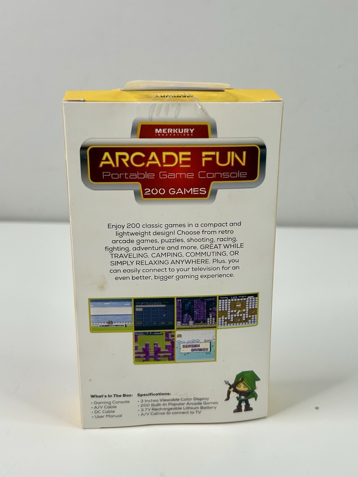 Merkury Innovations Arcade Fun Portable Gaming Console 200 Games New/Sealed