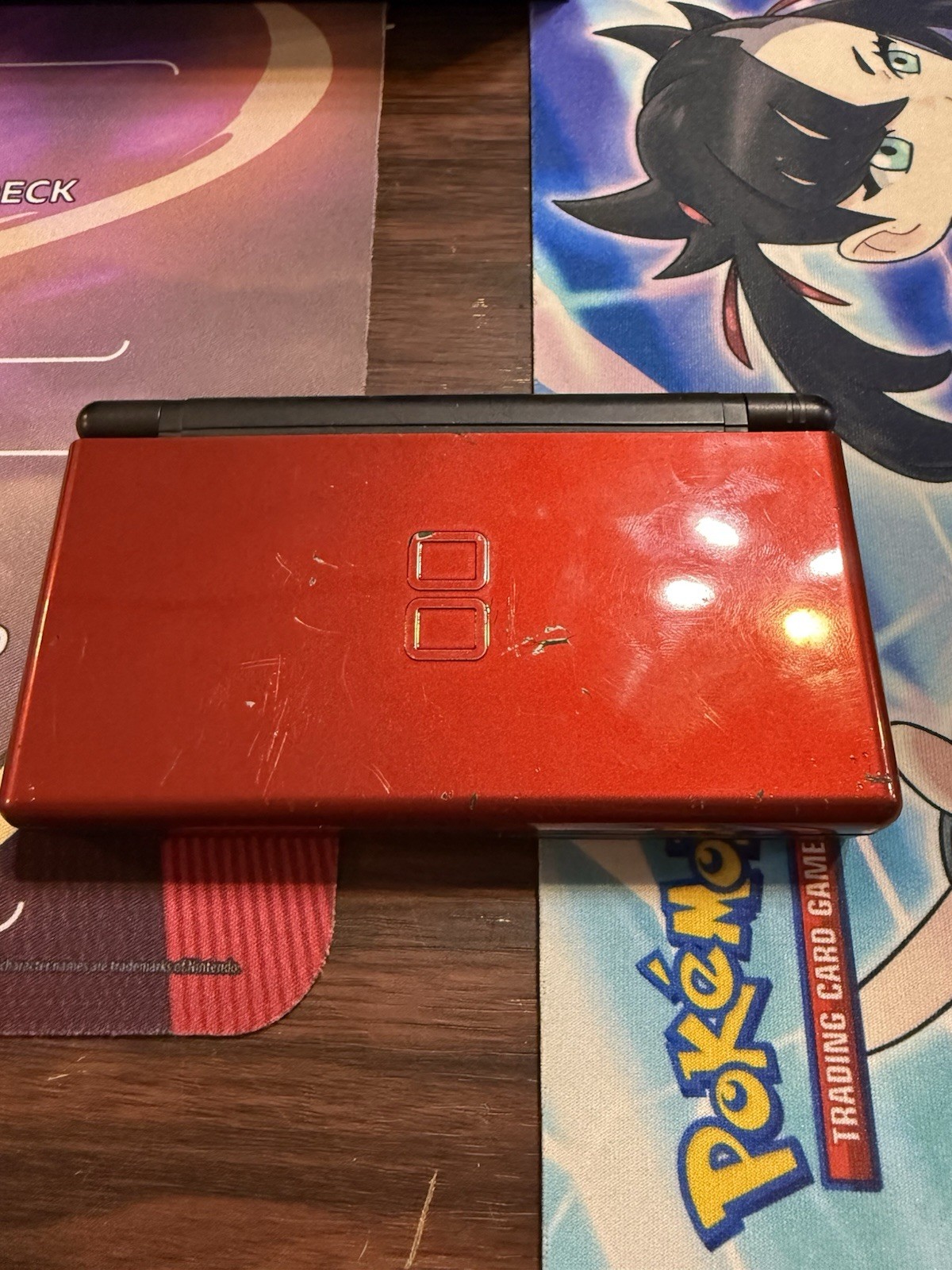 Nintendo DS Lite Console USG-001 Crimson Red/Black – Check Condition