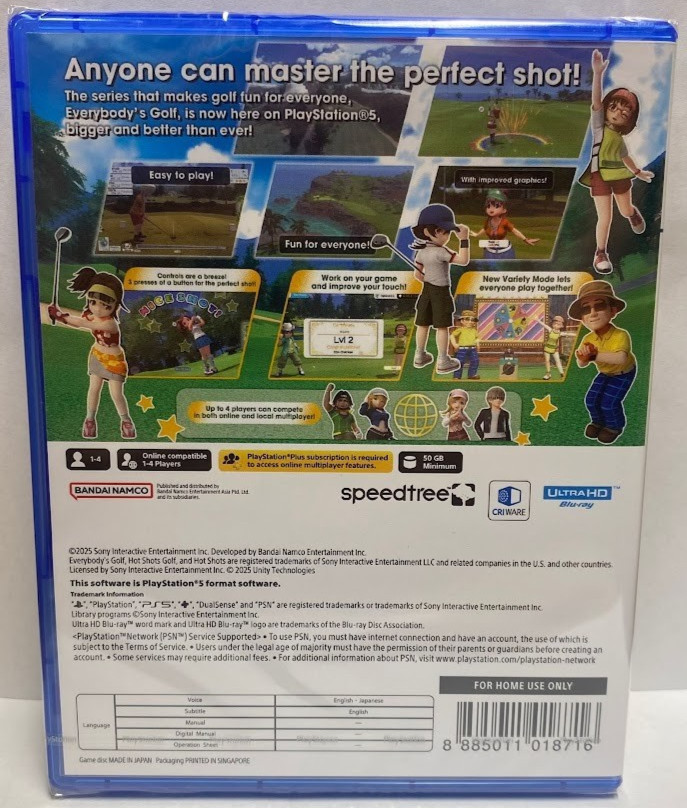 Everybody’s Golf Hot Shots (Multi-Language) PS5 New Game Special [2025 Sports]