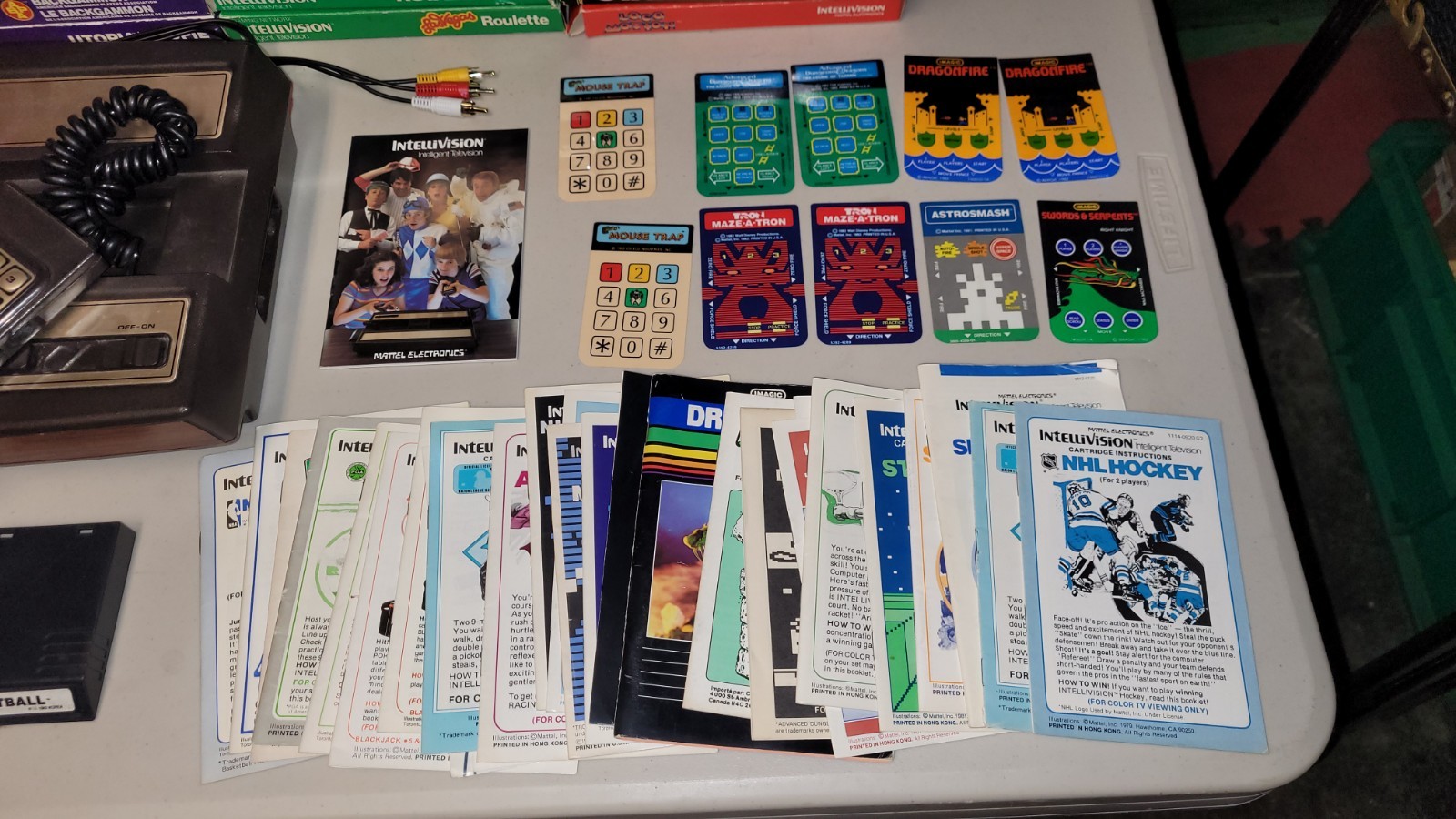 Mattel Intellivision Game system console with 65 games * See pics & Video!