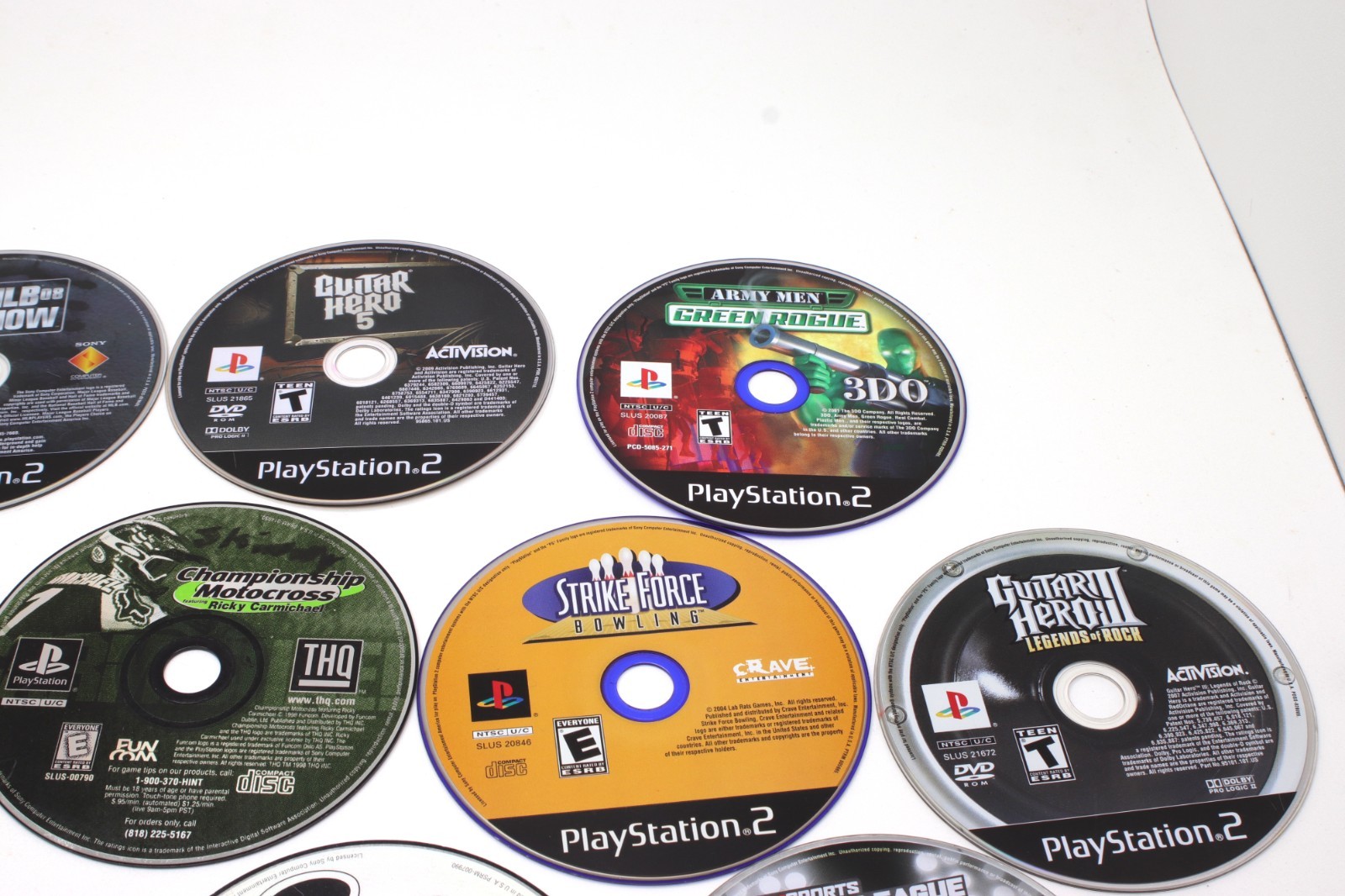 OEM Lot of 13 SONY PlayStation 1 &2 Games Discs CD-ROM W / Case