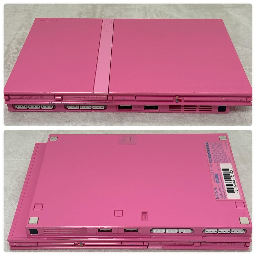 PlayStation 2 console, slim design, pink, SCPH-77000PK, AC100V, no box.