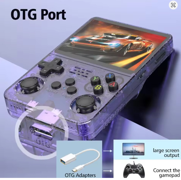 R36S Mini Retro Handheld Portable Game Console 3.5 inches IPS 15000 Games