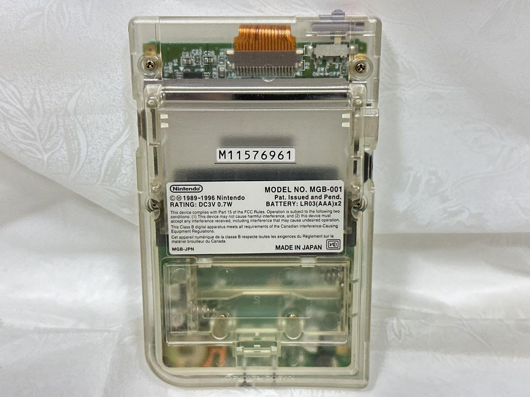 Nintendo Gameboy Game Boy Pocket Clear Skeleton Famitsu Limited Model F Tested