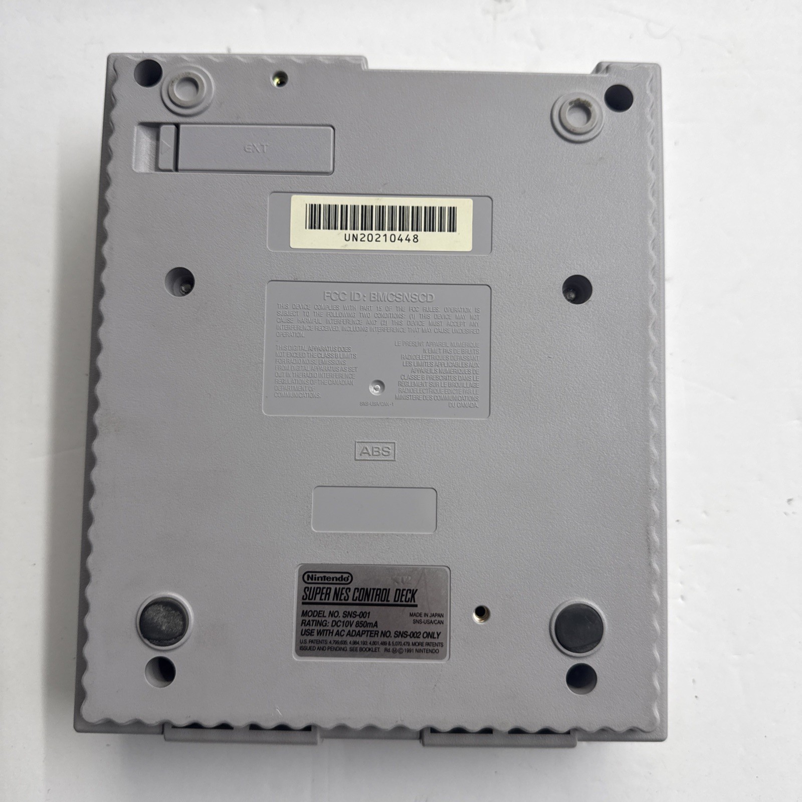 SNES – Super Nintendo Home Console – Gray W/ Cables Game Controller Tested #2930