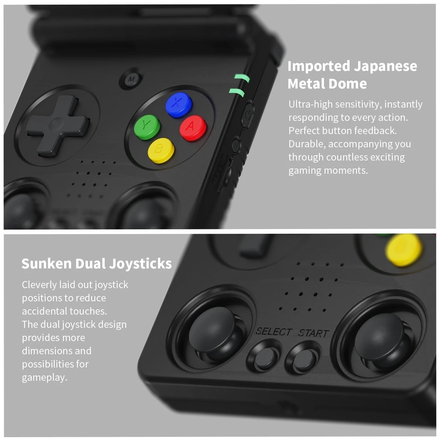 64G Flip Retro Game Console – 5532 Games, Vibration & Magnetic Closure Design
