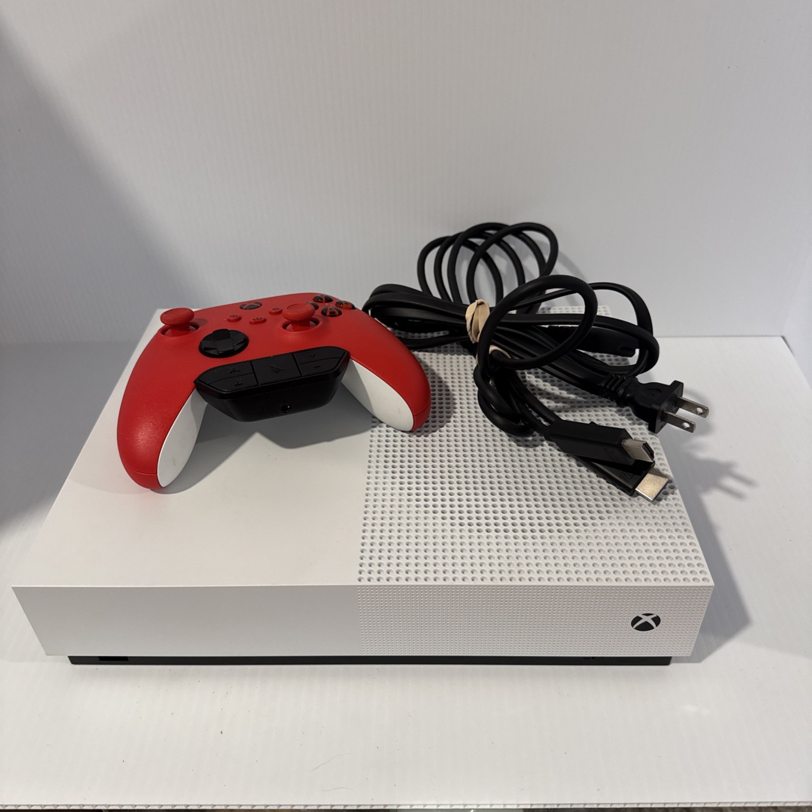Microsoft Xbox One S 1TB All Digital Edition Console W/ Red Wireless Controller