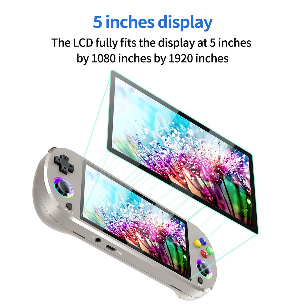 Handheld Video Game Console 5.0 Inch IPS Screen