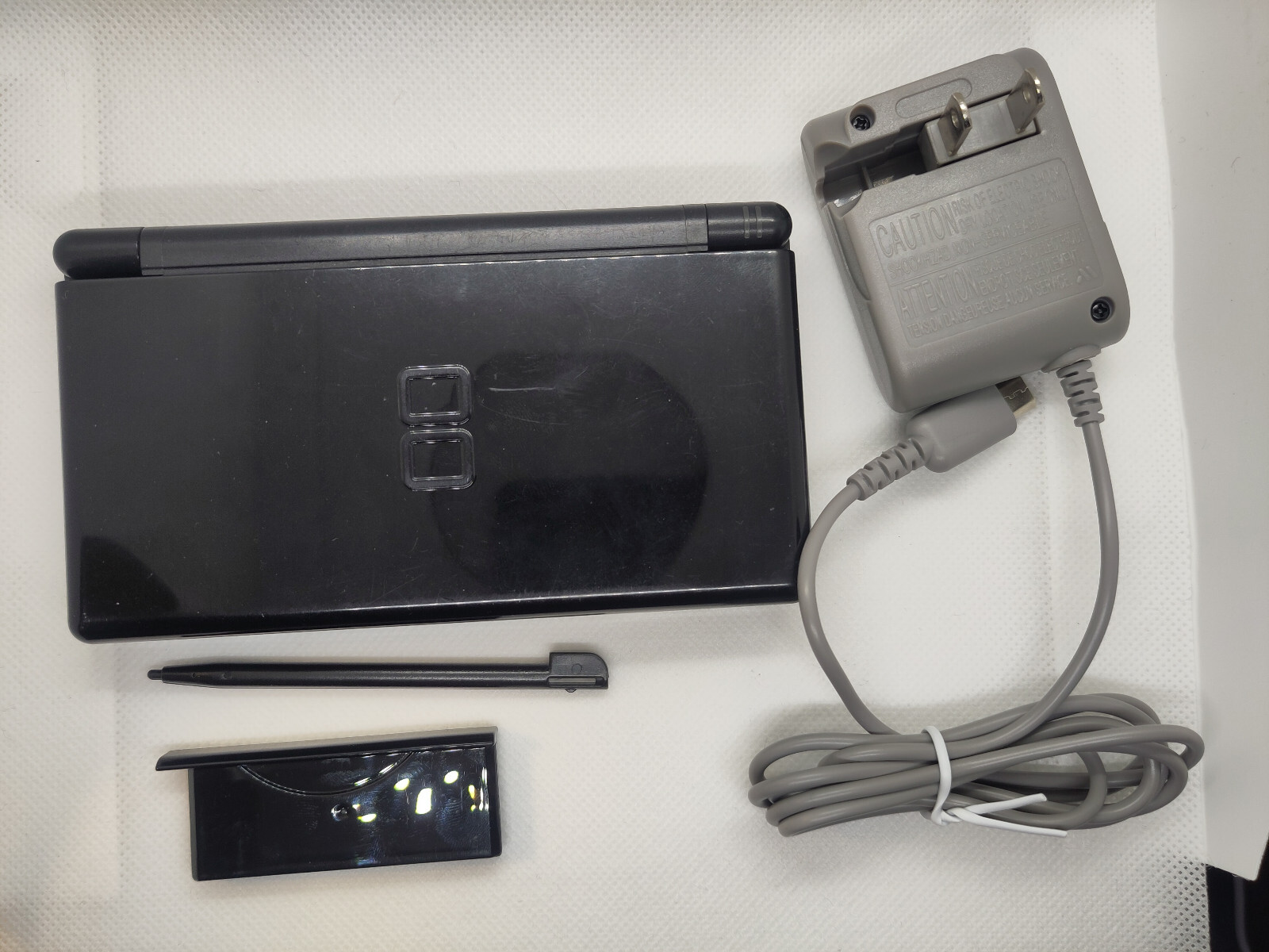 Nintendo DS Lite Handheld System, With Stylus, Charger, GBA Cover-TESTED/WORKING