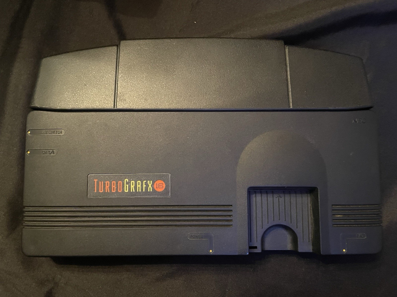 NEC TurboGrafx-16 System Black Console w/ Box, Paperwork And Keith Courage Game!