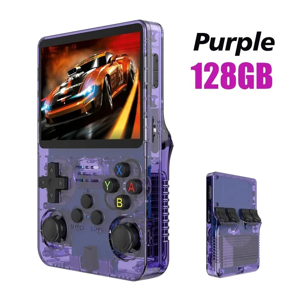 Retro Handheld Game Console 128GB R36S Linux 3.5” IPS + 20000 Classic Games