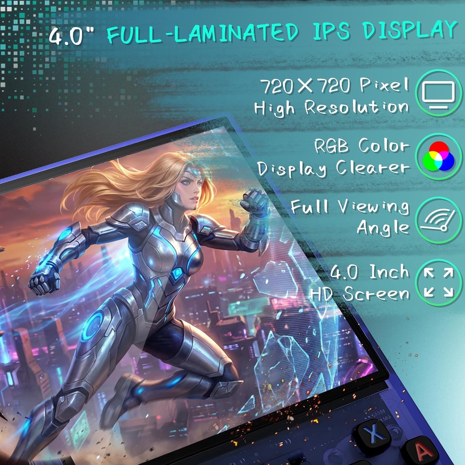 R36MAX Transparent Blue 256GB Handheld