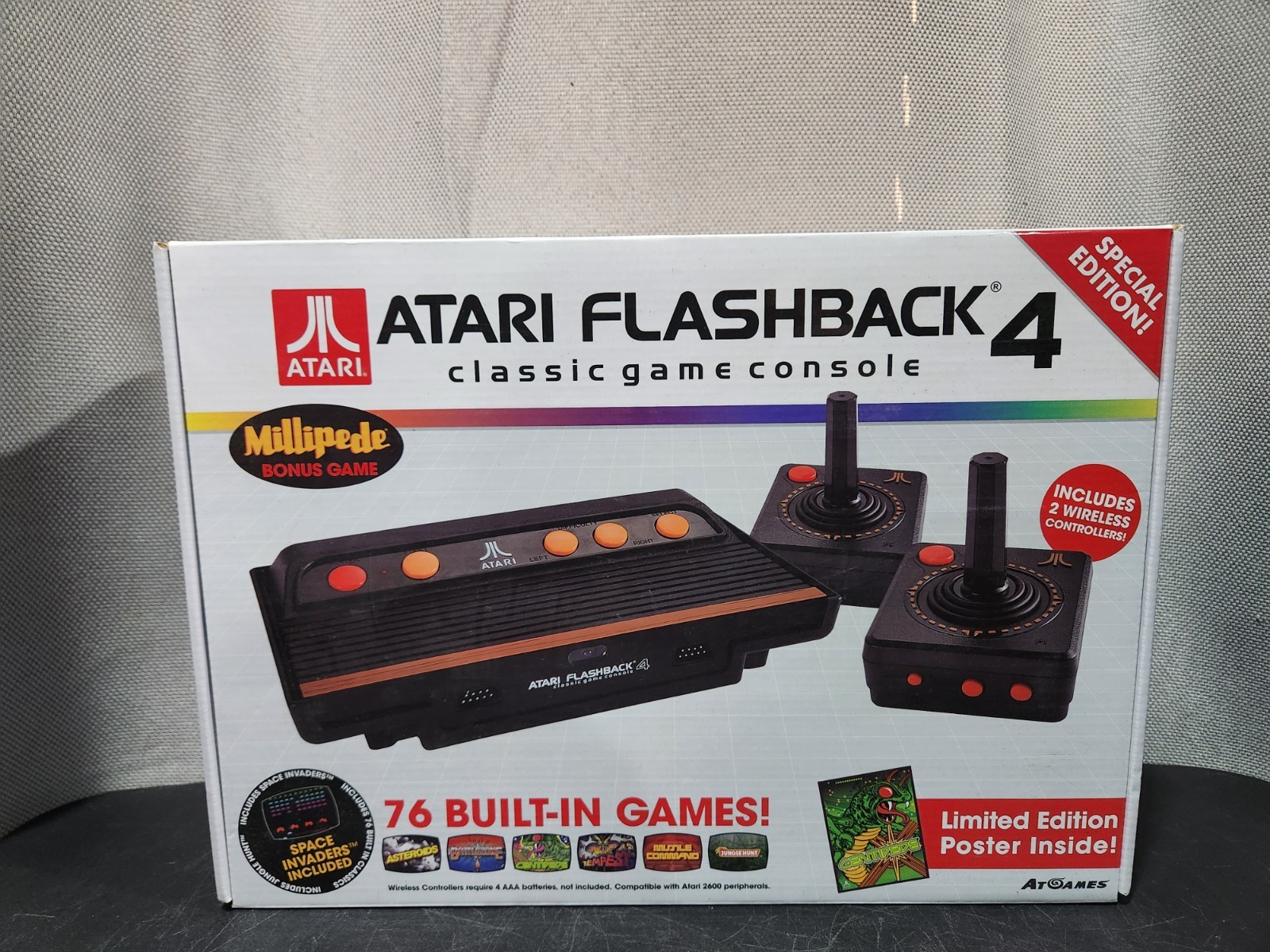 Atari Flashback 4 Classic Game Console Special Edition 76 Games In Box Tested