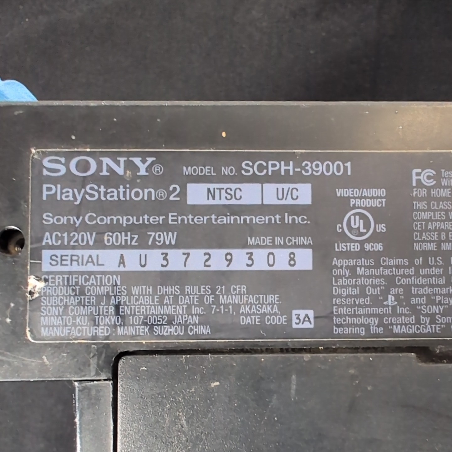 Sony PlayStation 2 PS2 Fat Console Bundle SCPH-39001 + 15 Games + 2 Controllers
