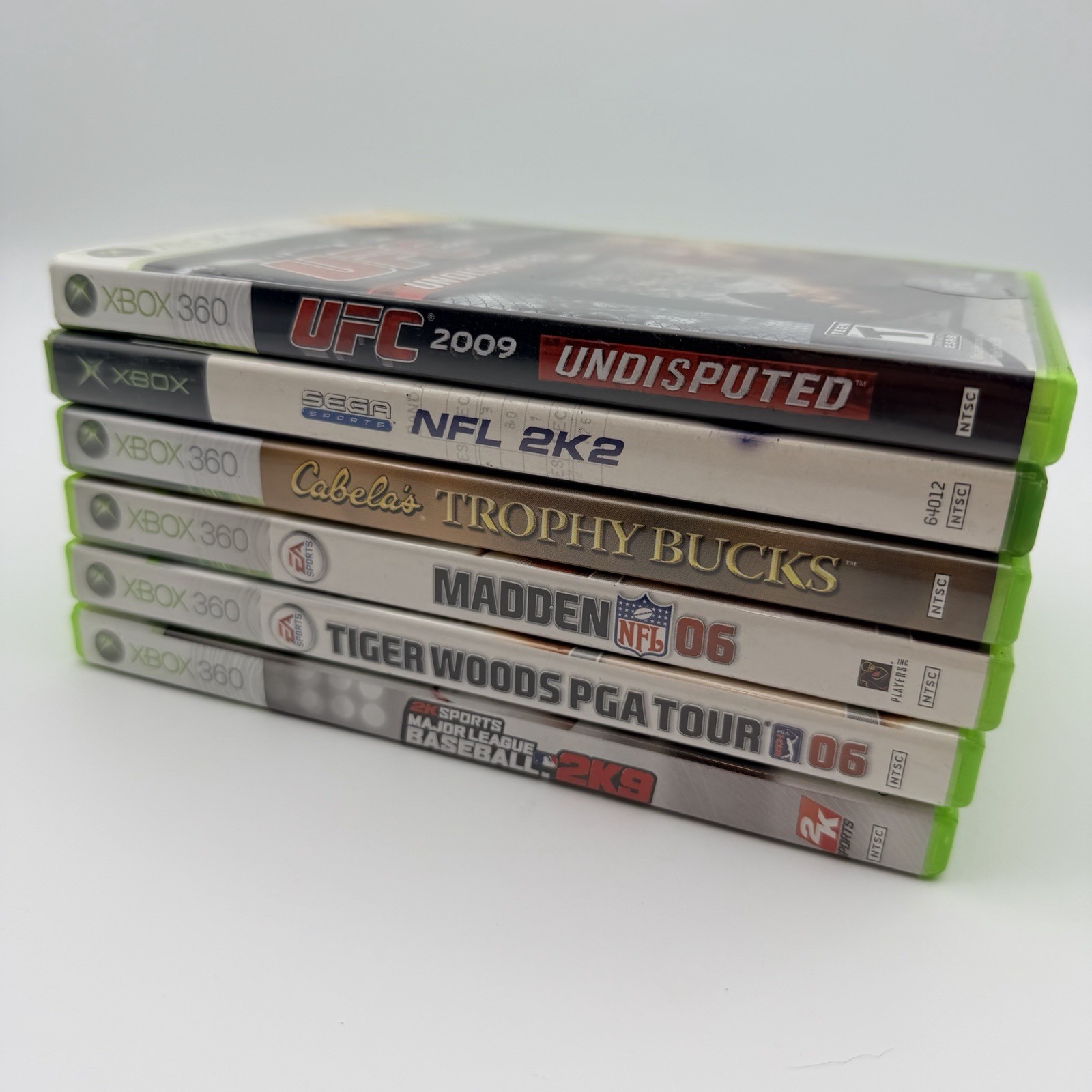 Xbox 360 Sports / Outdoor Titles UFC NFL Golf Baseball Hunting Game Lot