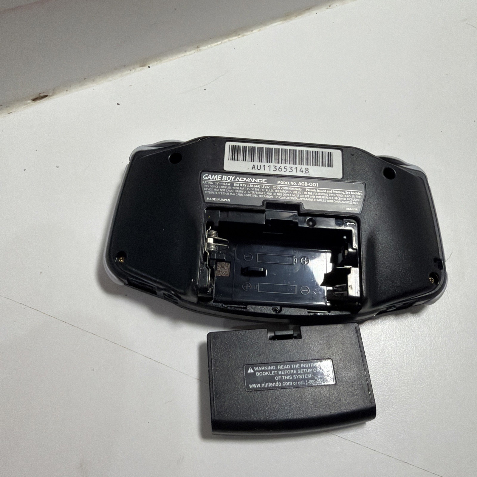 Nintendo Game Boy Advance Handheld System Black AGB-001