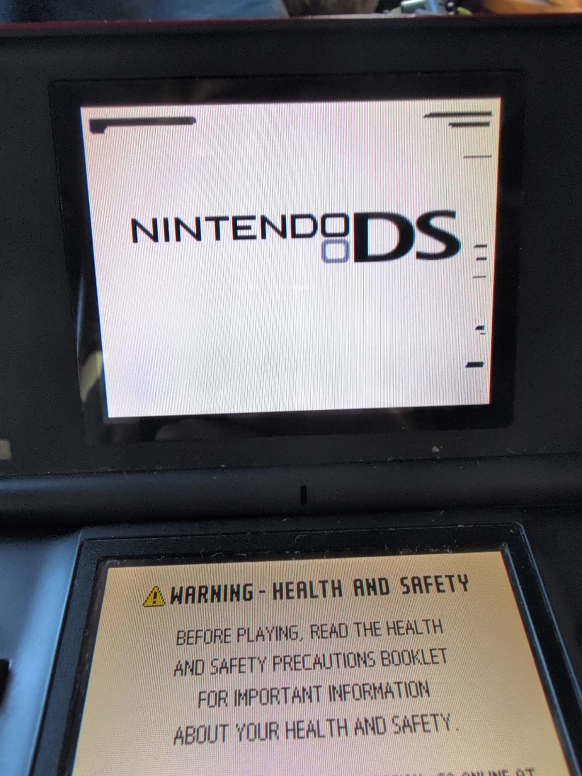 Nintendo DS Lite Crimson Handheld System Red/Black – Stylus Included