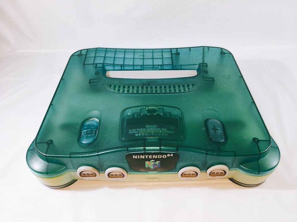 Nintendo 64 Home Console – Clear Blue, Working Tested (OK! )