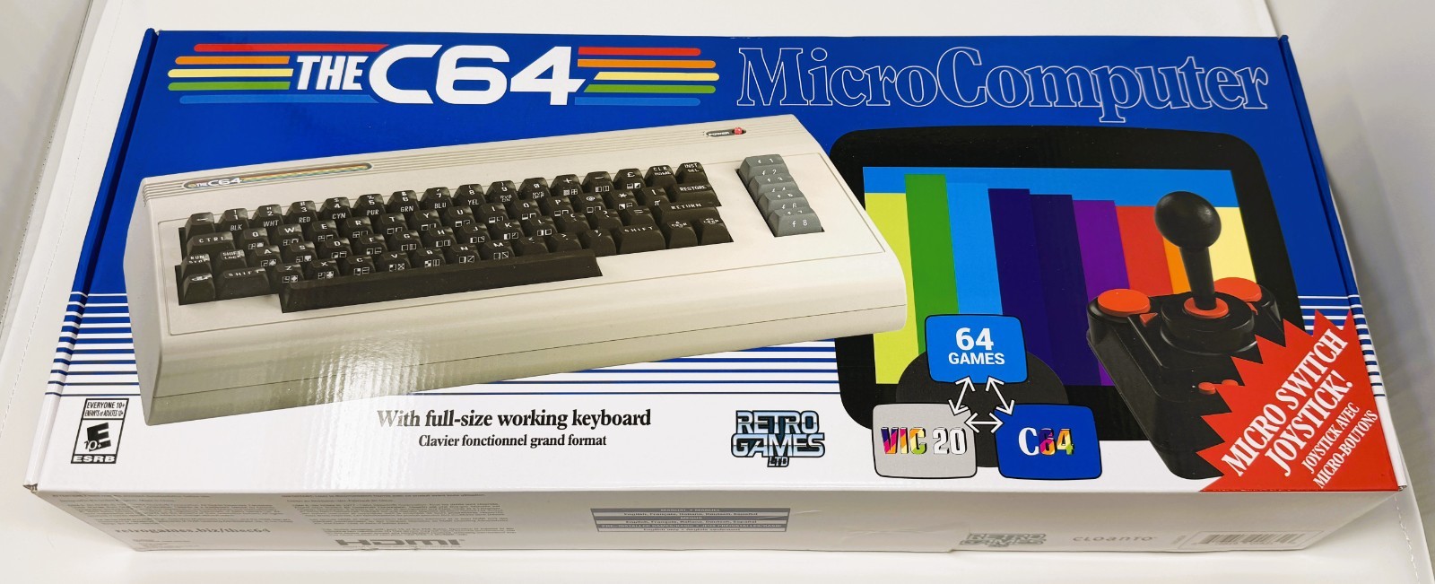 THE C64 Full Size Retro MicroComputer Console Working Keyboard Commodore 64