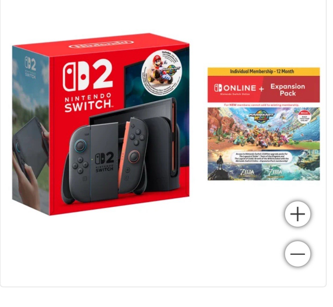Nintendo Switch 2 Mario Kart World bundle + 12 Month NSO+ Expansion Membership