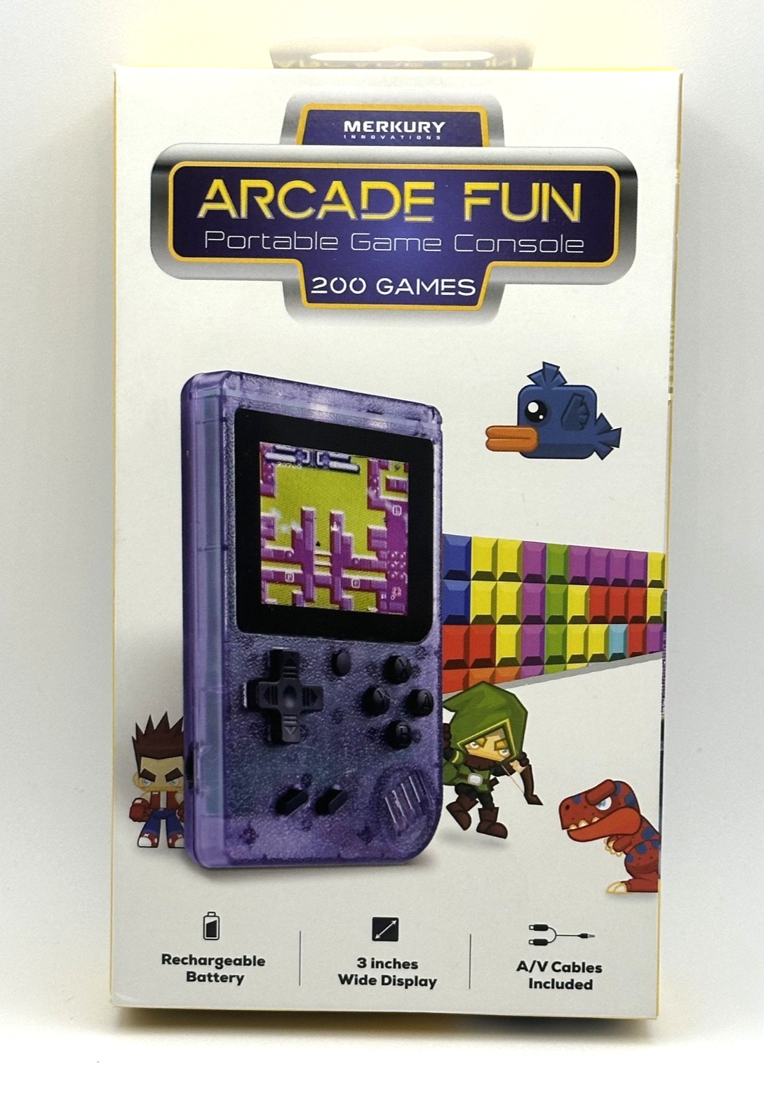 Arcade Fun Portable Game Console Merkury Innovations 200 Games Sealed NIB