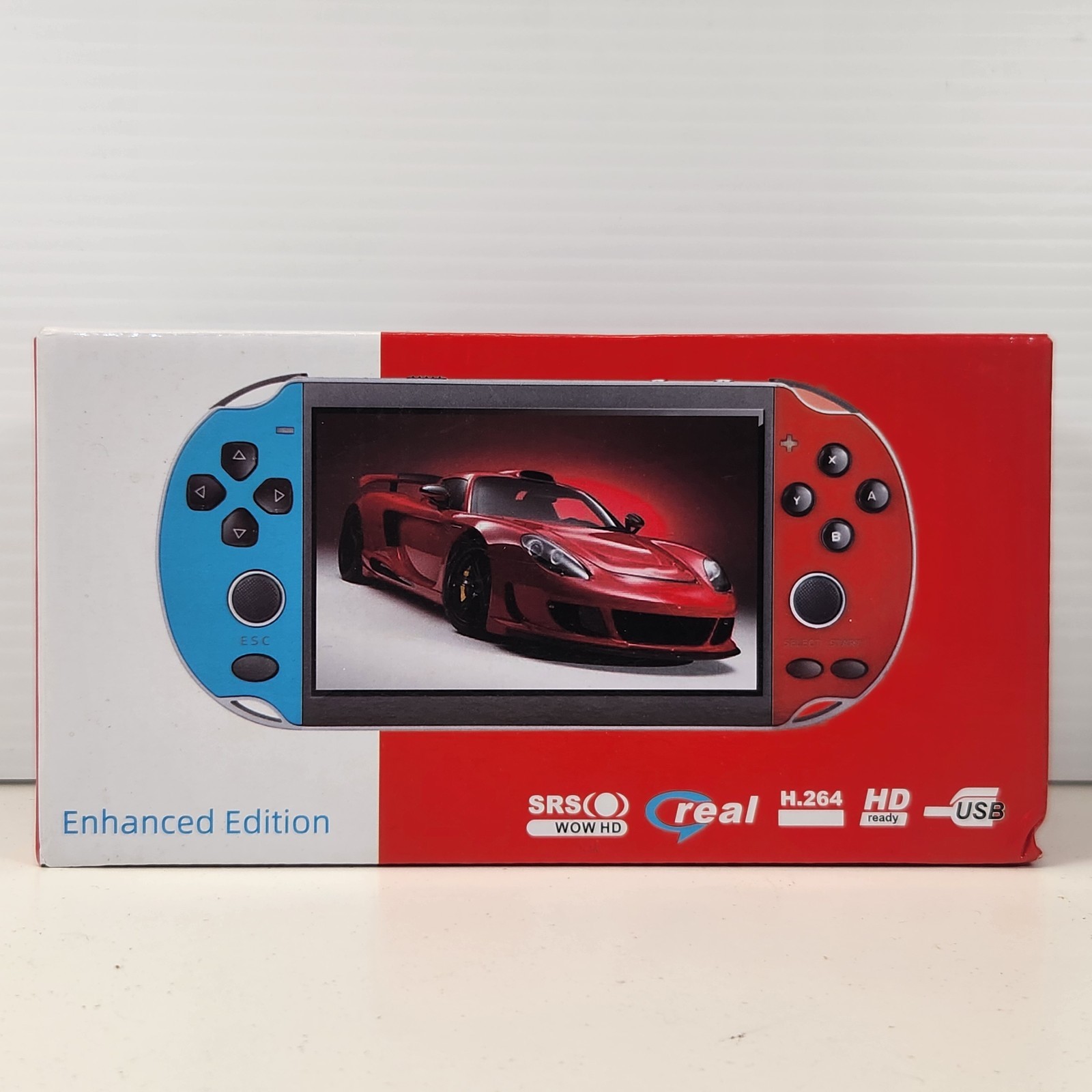 X7 Handheld Retro Game Console 8GB MP5 Player Built-In Games New Sealed Red Blue