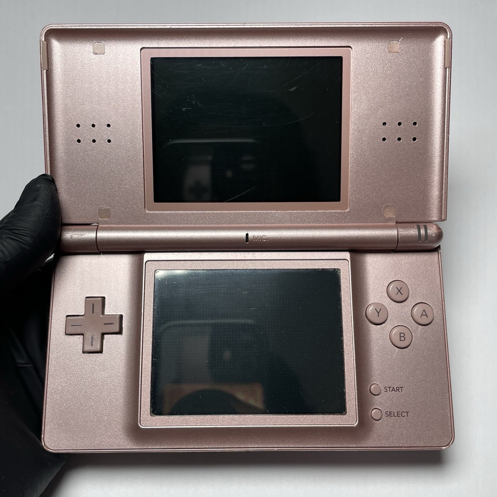 Nintendo DS Lite Handheld System- Metallic Pink Rose – Tested Working