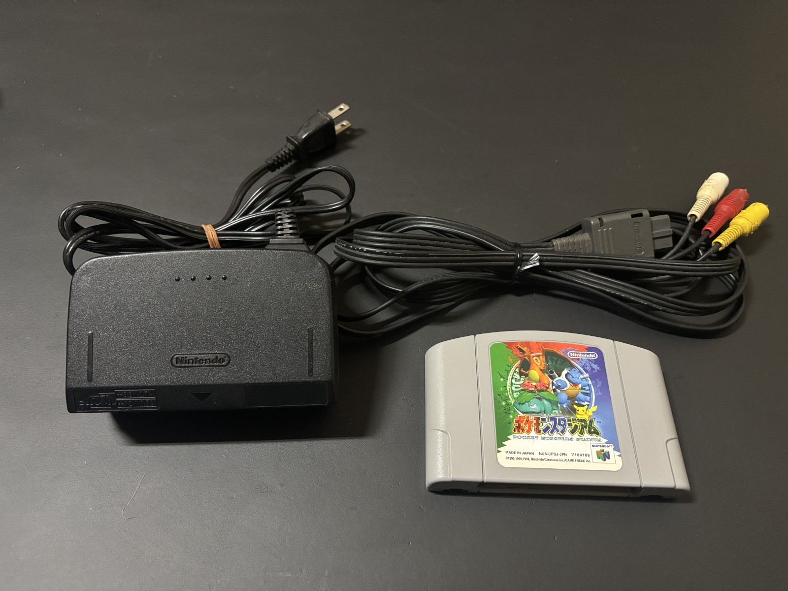Nintendo 64 N64 Console Gold Controller Tested Working Pokemon Stadium 0