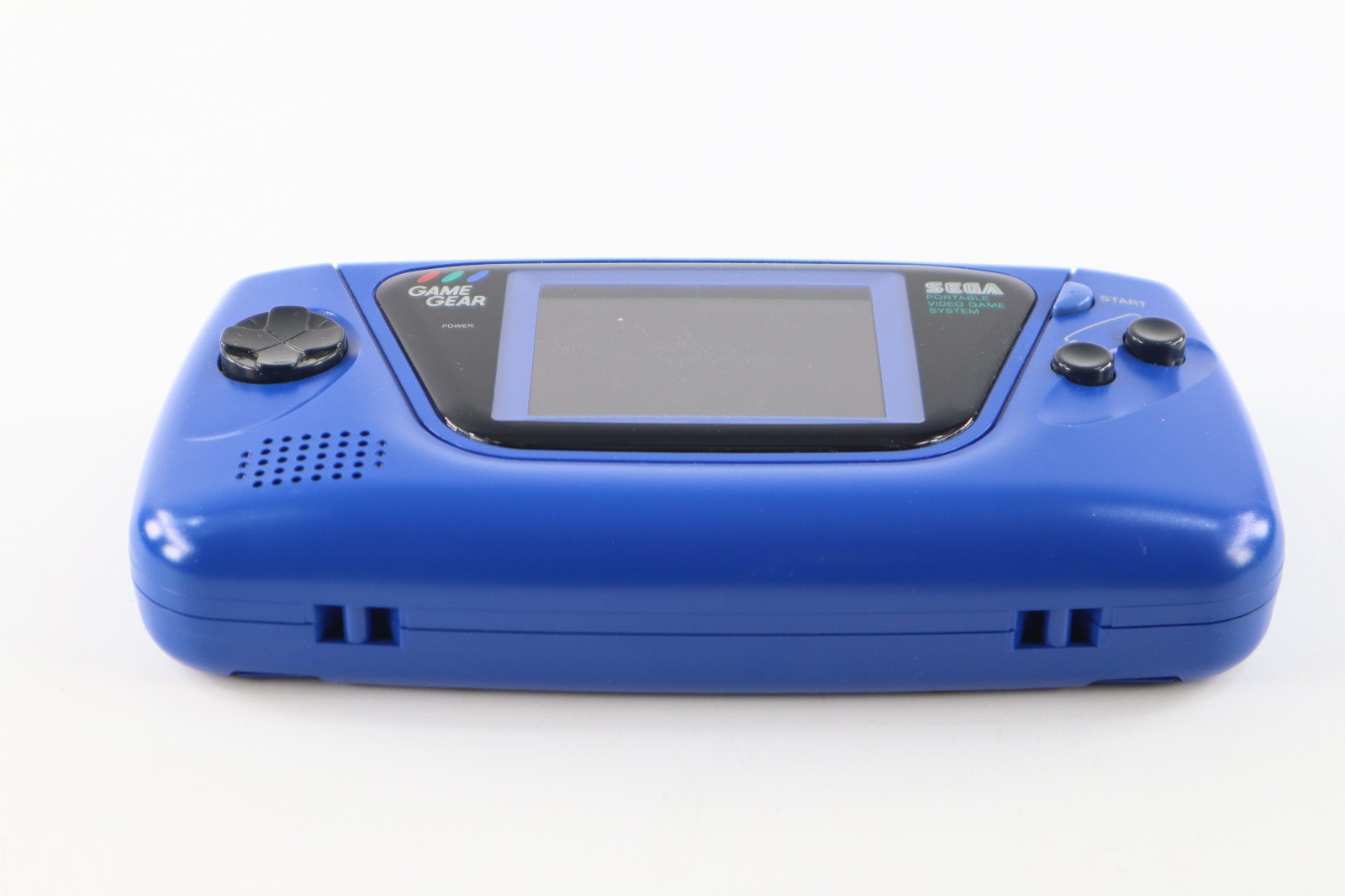 Sega Game Gear Blue Handheld Video Game Console W/ Case MINT SHELL