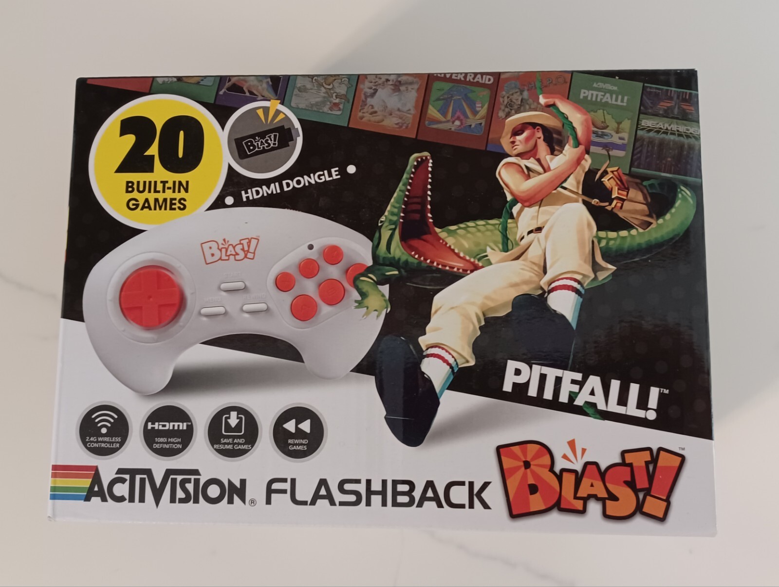 Activision Flashback BLAST Wireless Game with 20 Built in Games, Pitfall