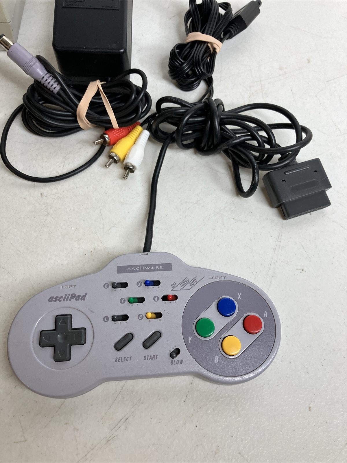Super Nintendo SNES System Console 2 Controllers Bundle 3 Games Mario All Stars