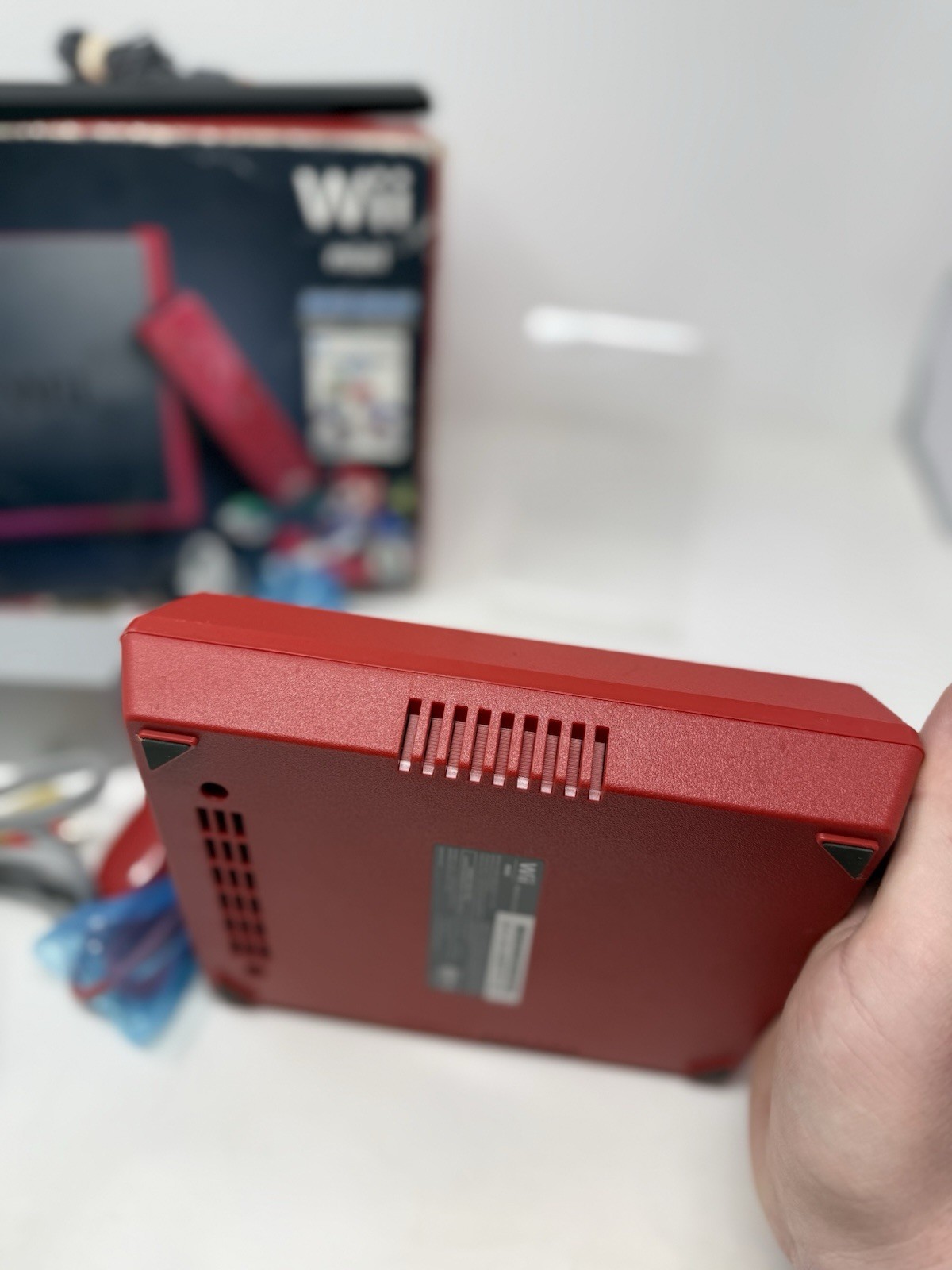 Wii Mini Bundle: Mario Kart – Red (Nintendo Wii Mini) Complete – Authentic Works