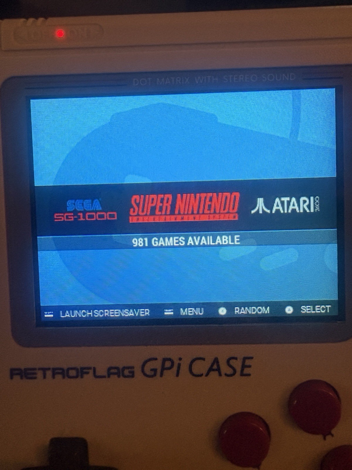 RETROFLAG GPi Case Handheld Emulator Raspberry Pi Zero 32GB SD Card. (See Desc)