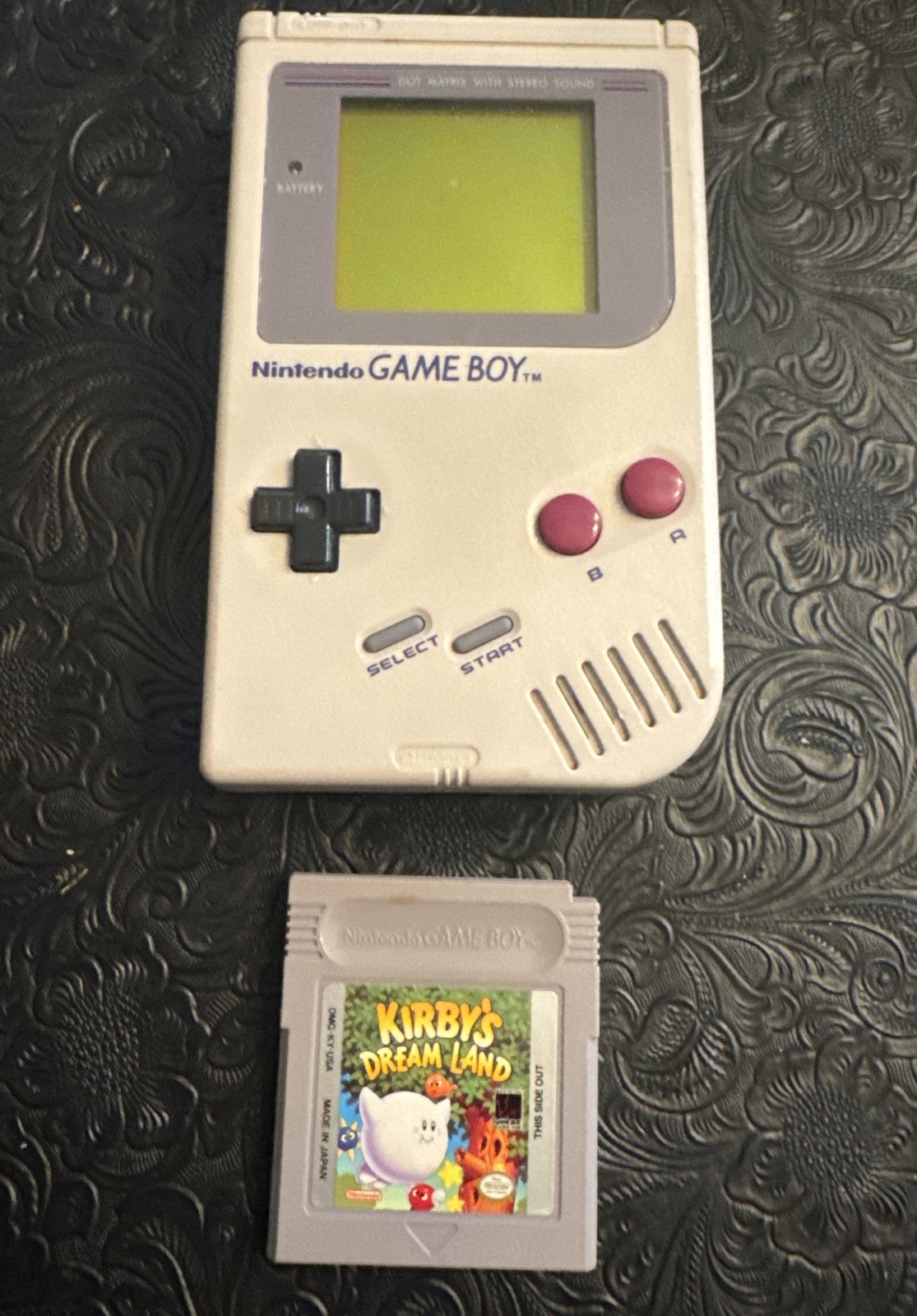 Nintendo Game Boy DMG-01 Console Tested Working w/ Kirby’s Dream Land Game