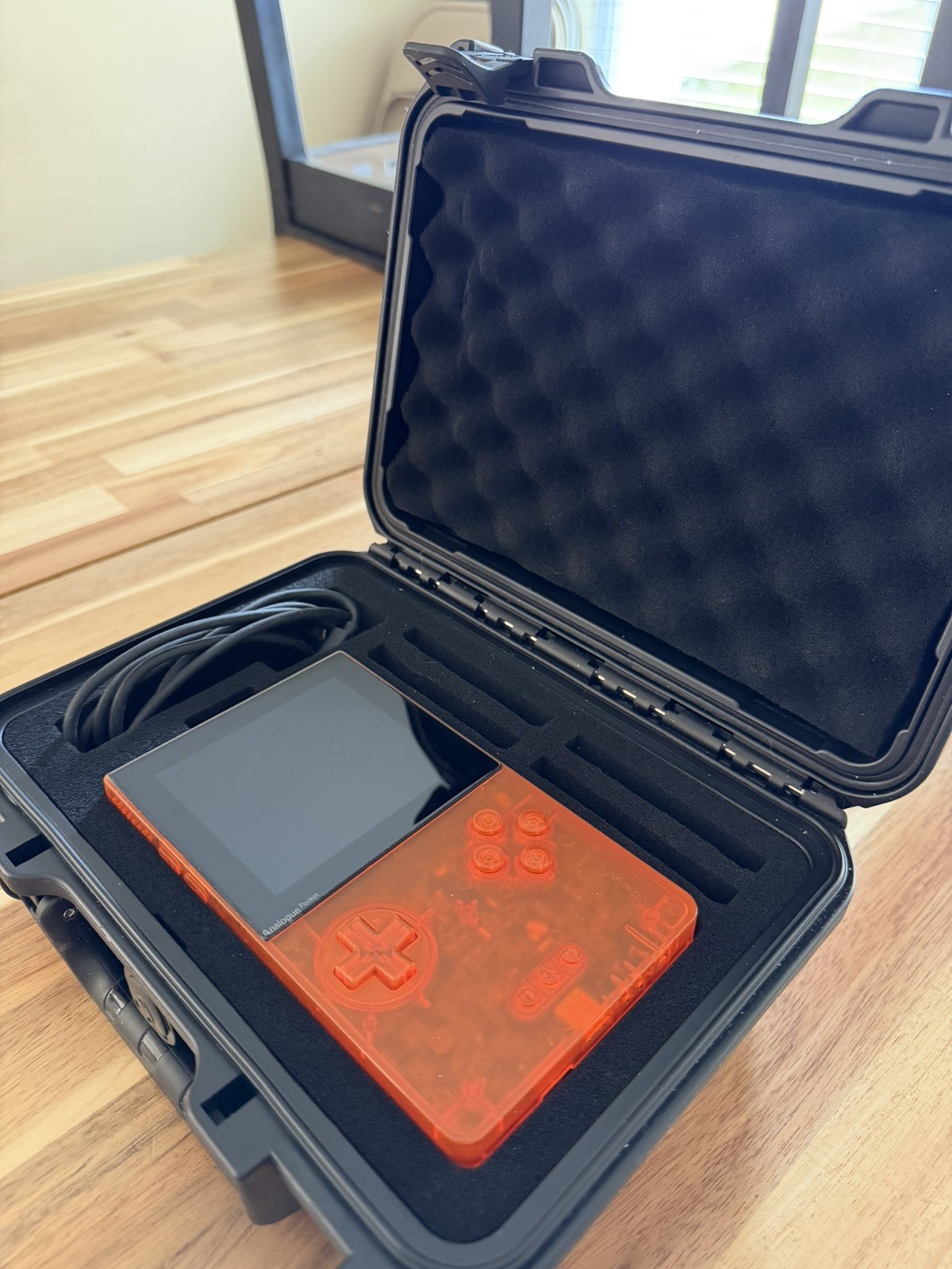 Analogue Pocket Transparent Orange Limited Edition System
