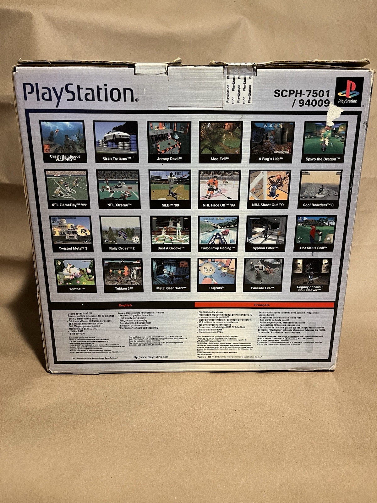 Sony PlayStation 1 PS1 Dual Shock PS1 SCPH-7501 Console – Near-Mint Complete CIB