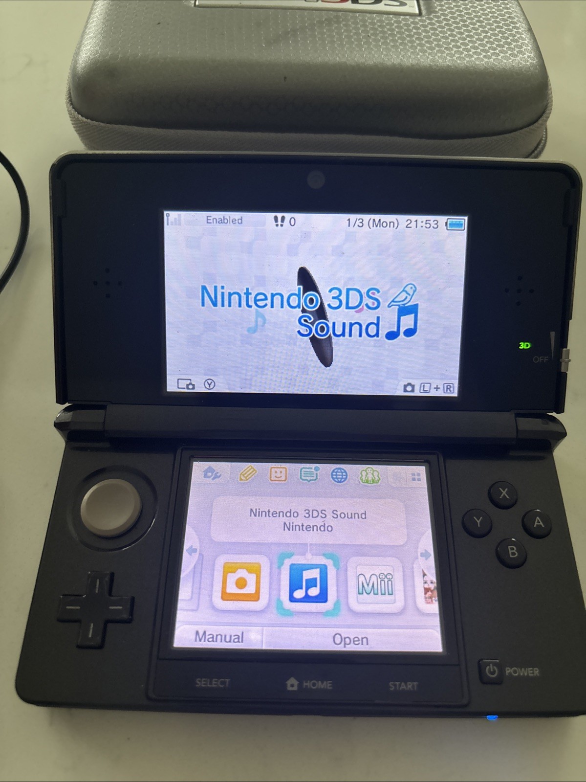 Nice! Nintendo 3DS Handheld Video Game Console Black CTR-001 (USA) US Model