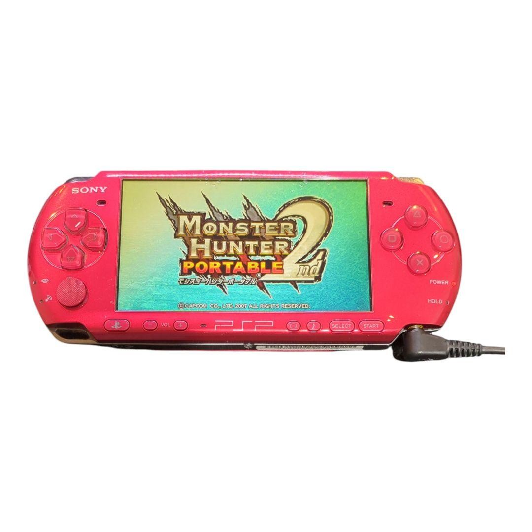 PSP 3000 Radiant Red RR Console only No Battery from japan USED