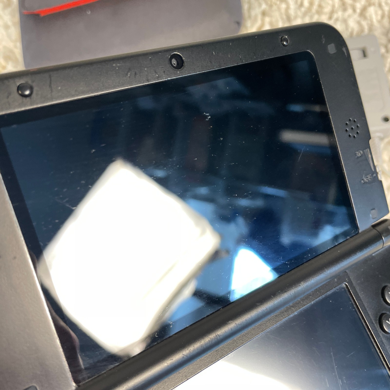 Nintendo 3DS XL Mario & Luigi Dream Team Silver Handheld SPR-001 Tested