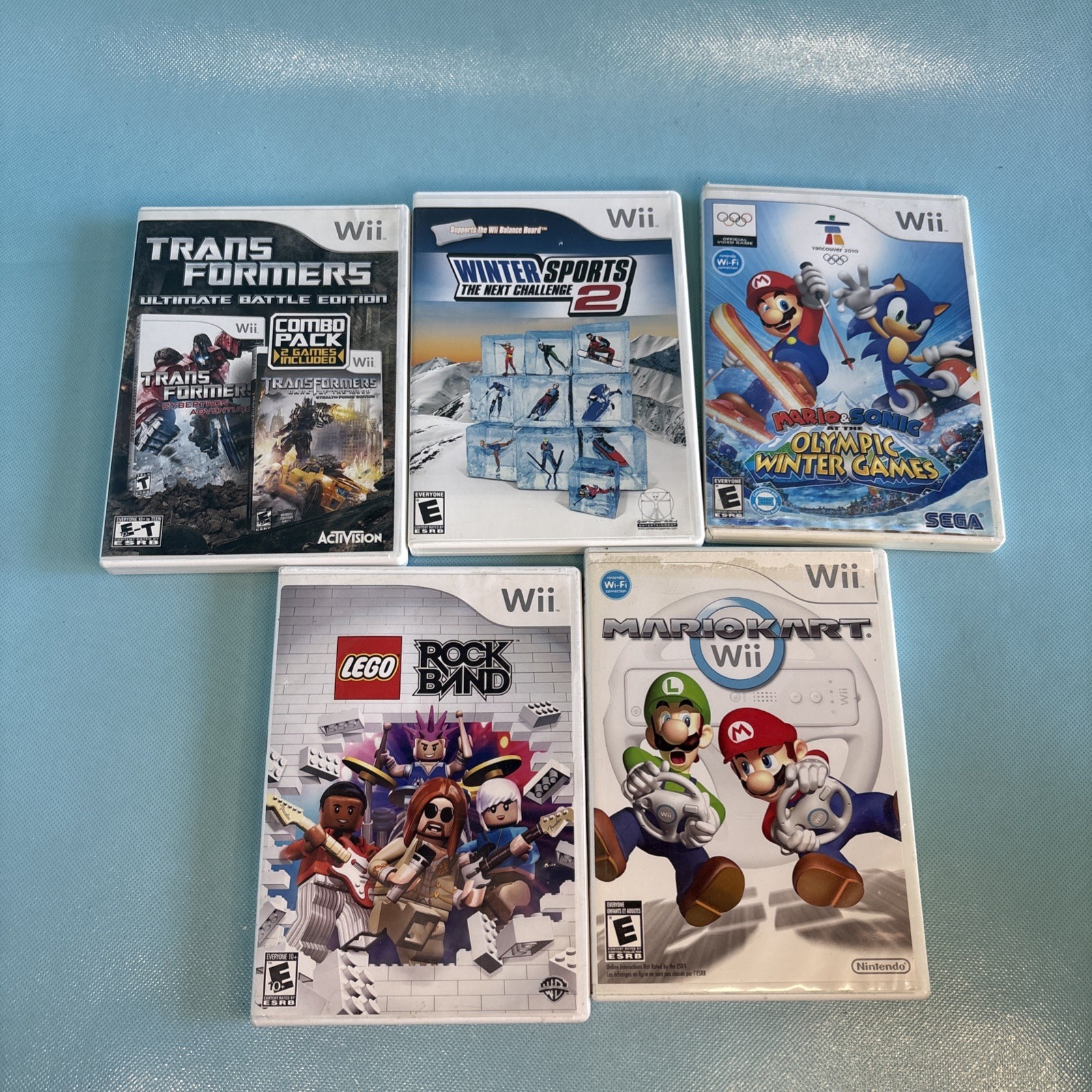 Nintendo Wii Console Complete Sports + Kart Bundle w/ Wheel 2 Controller – WORKS