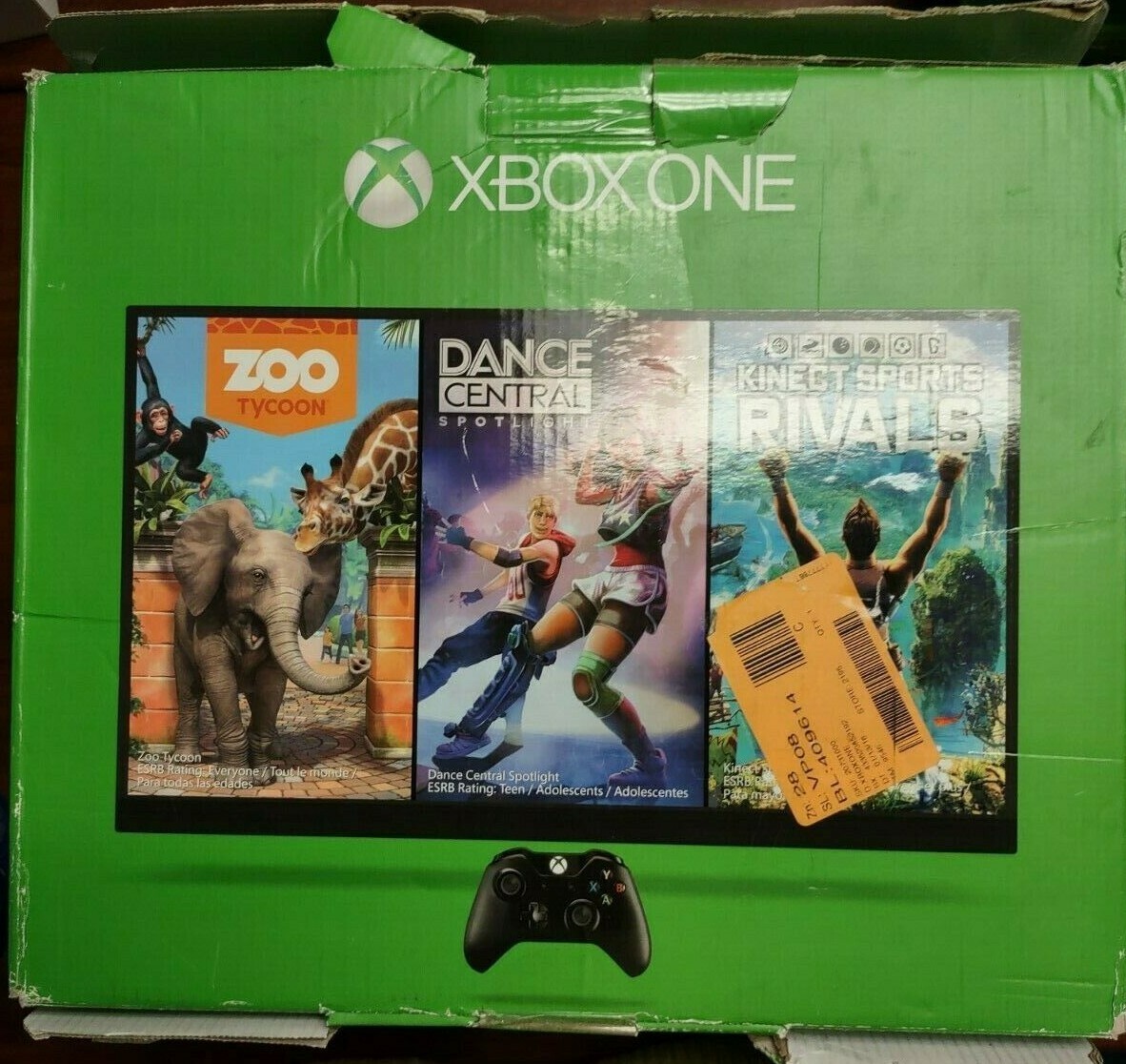 Xbox One 500GB w/ Kinect 3 Game Bundle – Zoo Tycoon, Dance Central – OPEN BOX!