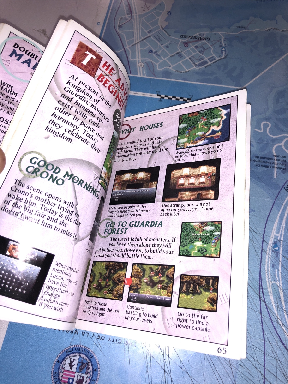 CHRONO TRIGGER SUPER Nintendo Instruction Booklet Manual ENGLISH / SNES