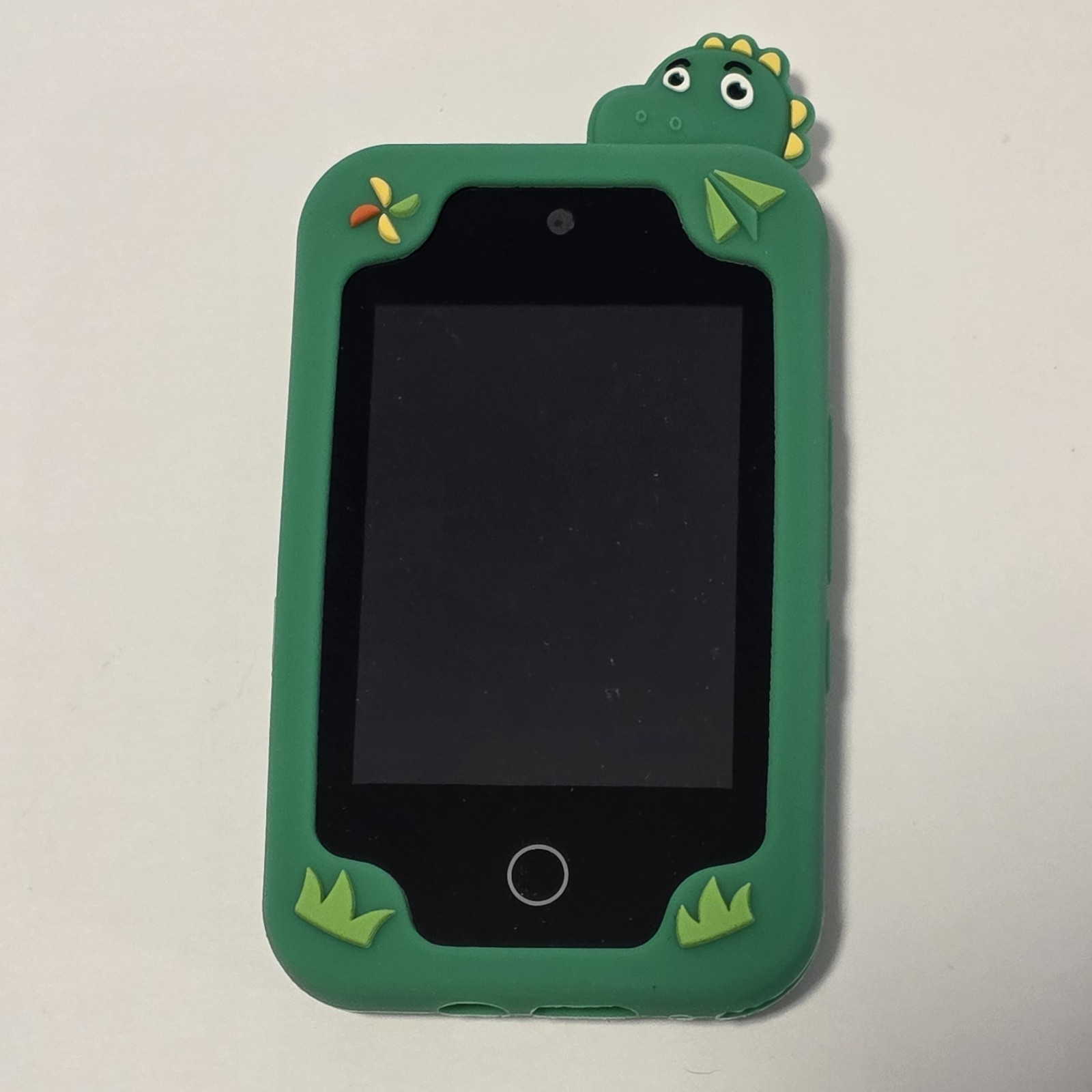 Kids Game Console -Camera- Slim Device – Green Dinosaur Graphic