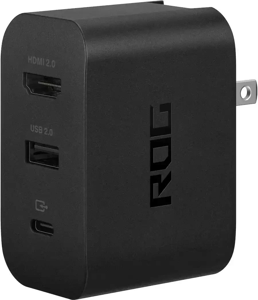 ASUS – ROG 65W Charger Dock for ROG Ally (HDMI 2.0, USB-A, USB-C) – Black