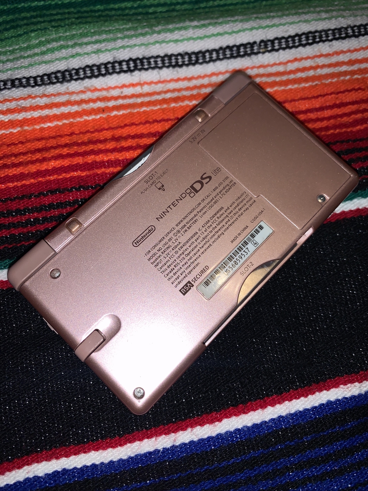 Nintendo DS Lite Video Game Console – Metallic Rose
