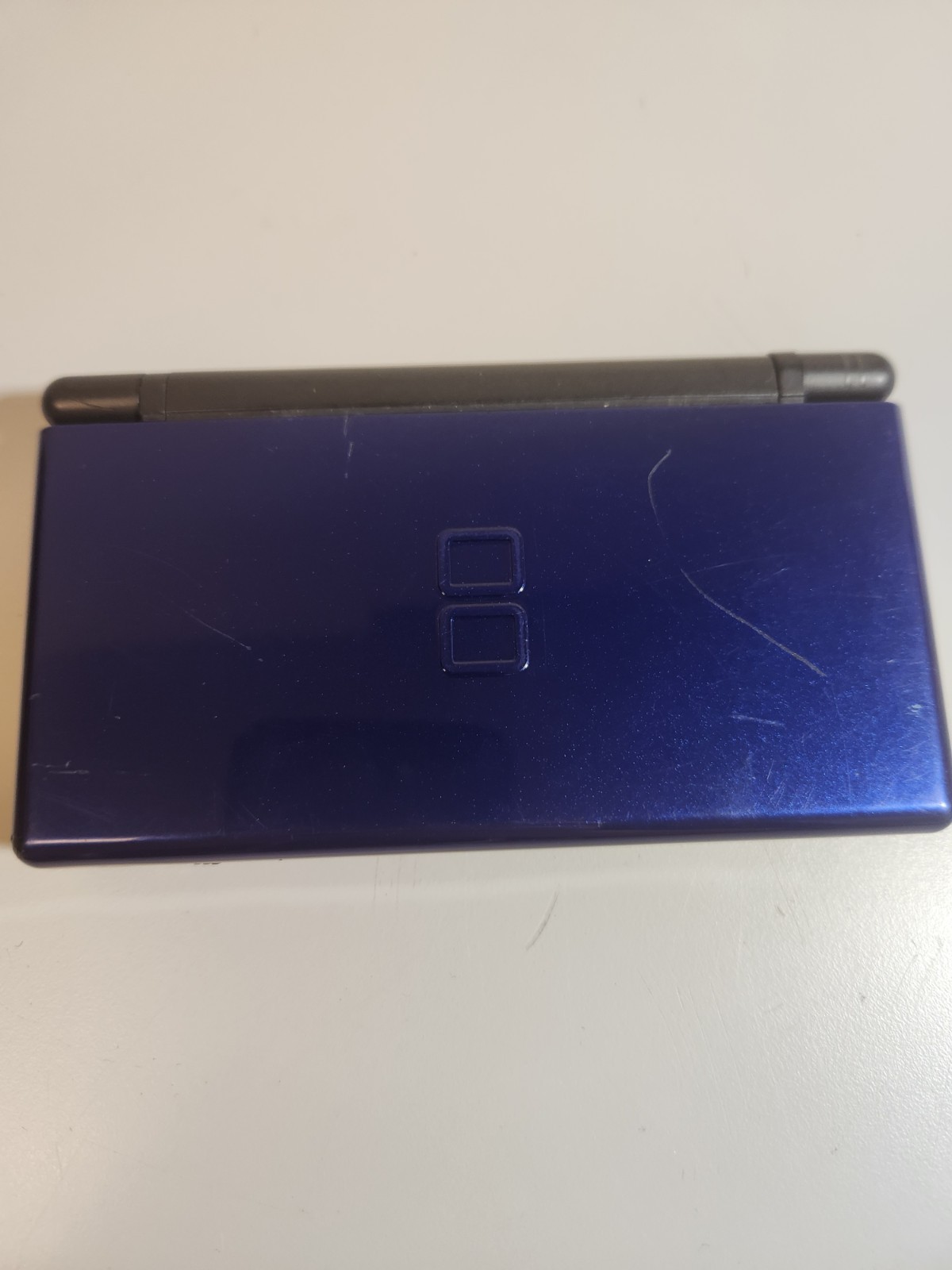 Nintendo DS Lite Black/Blue Handheld System USG-001 *READ* W/ Charger + Case