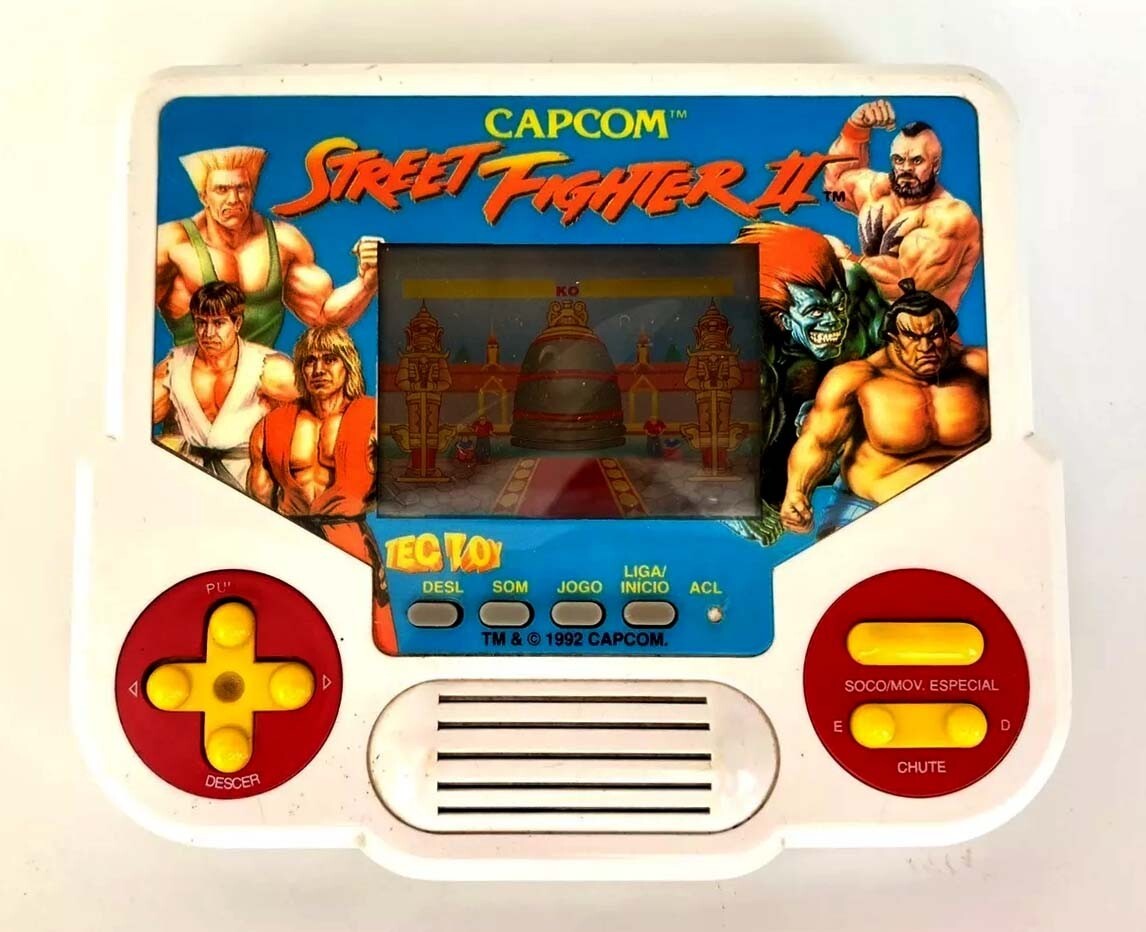 RARE: MINI GAME TEC TOY STREET FIGHTER II – SERIE MASTER CAPCOM BRAZIL 🔥