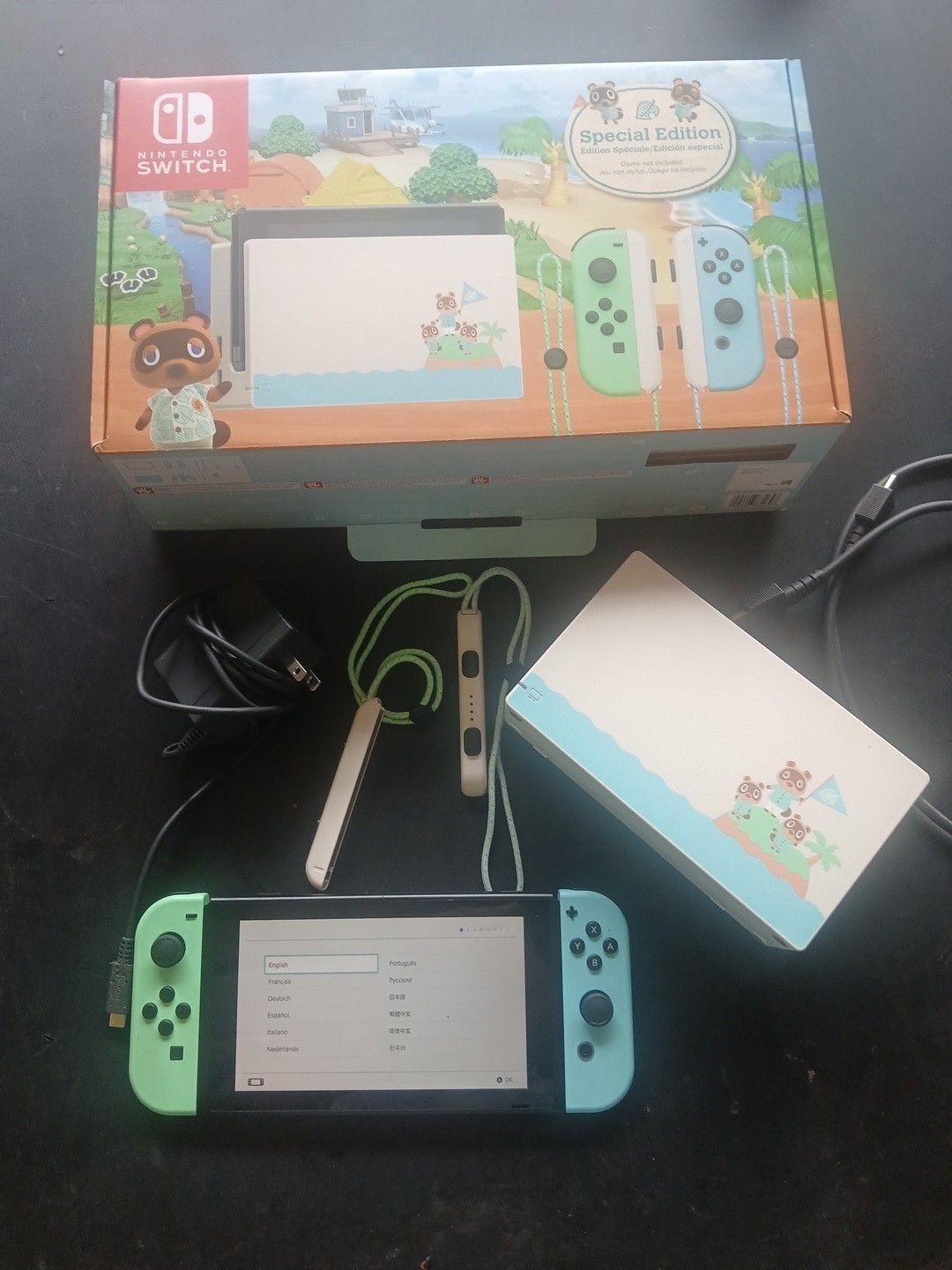Nintendo Switch Animal Crossing New Horizons Edition Console (No Support Joy Con