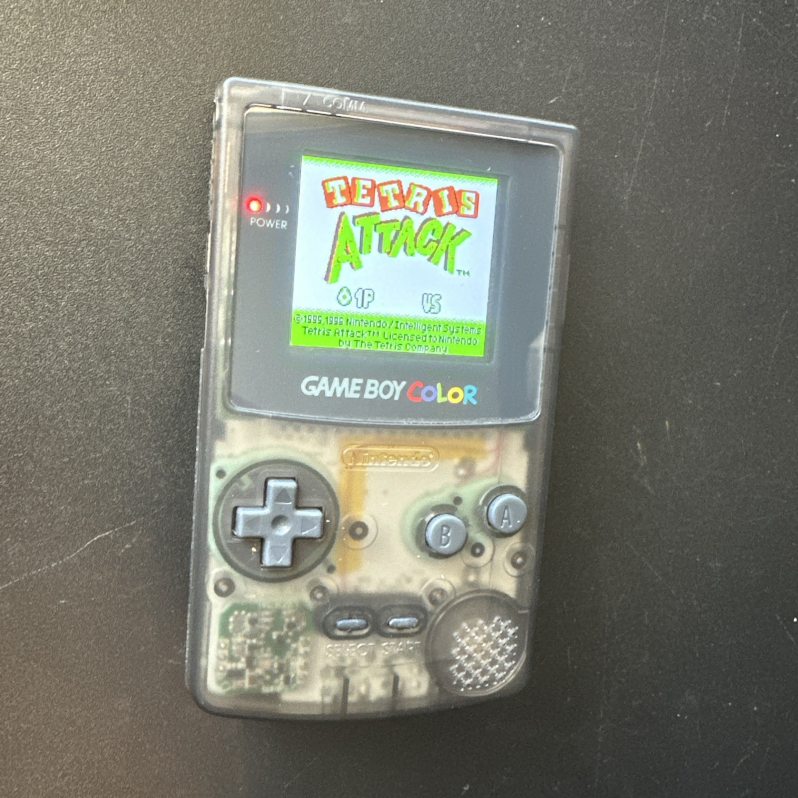 Funtastic Clear Black Nintendo Gameboy Color Backlit IPS Screen Console System